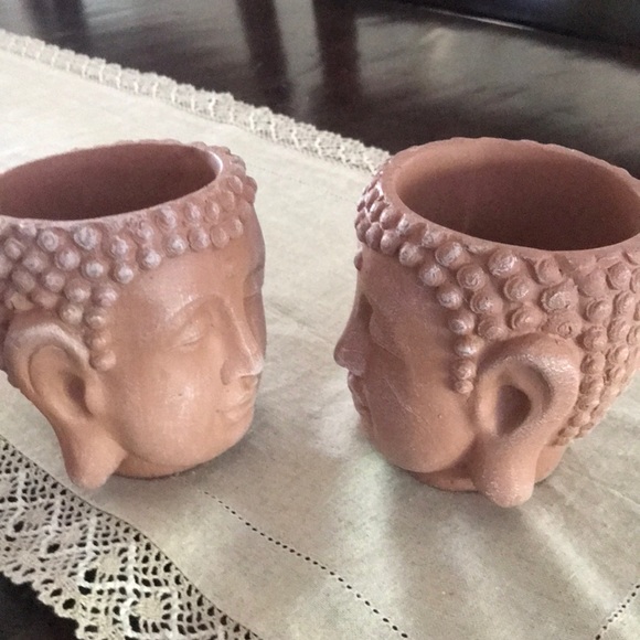 Set of 2 New Buddha Planters - Picture 6 of 14